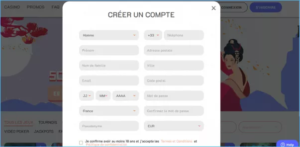 Guide d’inscription rapide sur Banzai Casino